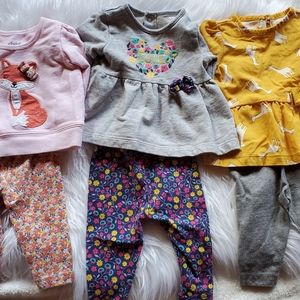 0-3 month baby girl long sleeve bundle (3)
